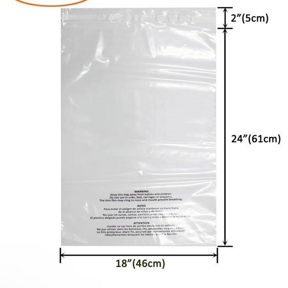 Clear Poly Bags 18x24 - Picture 3 of 6